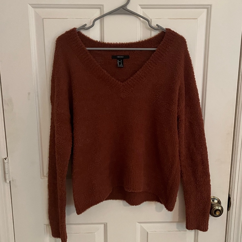 Forever 21 Orange Sweater